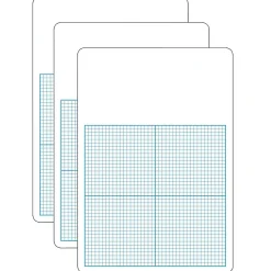 Dry Erase*Flipside Products 0.25" Graph Dry Erase Board, 11" x 16", Pack of 3 (FLP11161-3)