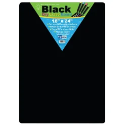 Dry Erase*Flipside Products Black Melamine Dry-Erase Whiteboard, 18" x 24", Pack of 2 (FLP40085-2)