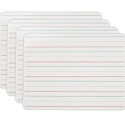 Dry Erase*Flipside Products 2-Sided Plastic Mobile Dry-Erase Whiteboard, 9" x 12", Pack of 4 (FLP10034-4)