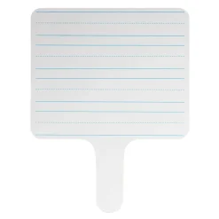 Dry Erase*Flipside Products Two-sided Rectangular, Lined/Blank Dry Erase Writing Paddle, 7.75" x 10", Pack of 6 (FLP18002-6)