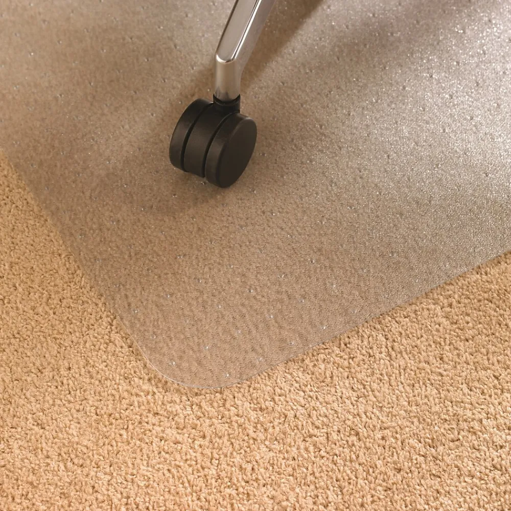 Chair Mats*Floortex Advantagemat Carpet Chair Mat, 30" x 48", Designed for Low-Pile Carpet, Clear PVC (FC1175120EV)