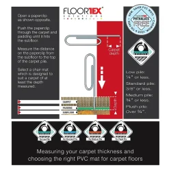 Chair Mats*Floortex Advantagemat Chair Mat with Lip, 36