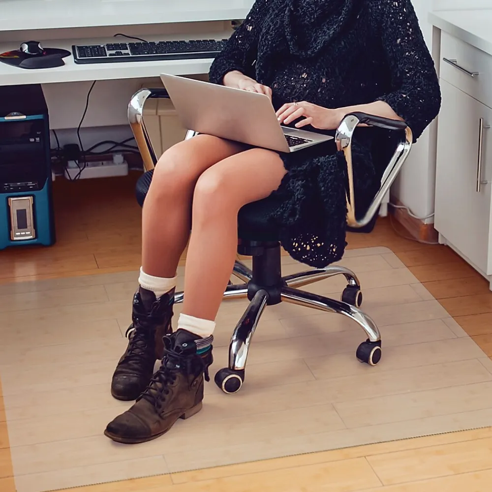 Chair Mats*Floortex Advantagemat Plus Hard Floor Chair Mat, 36" x 48", Clear APET (NCCMFLAS0002)