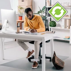 Chair Mats*Floortex Cleartex Evolutionmat Hard Floor Chair Mat with Anti-Slip Backing, 36" x 48", Clear Enhanced Polymer (FCECO123648AEP)