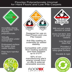 Chair Mats*Floortex Cleartex Unomat Carpet & Hard Floor Chair Mat with Lip, 35