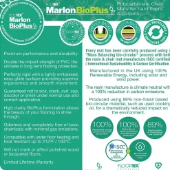 Chair Mats*Floortex Ecotex BioPlus Carpet Chair Mat, 46