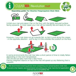 Chair Mats*Floortex Revolutionmat Hard Floor Chair Mat, 35
