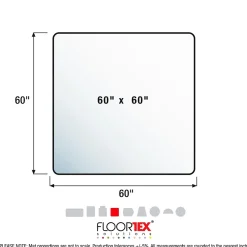 Chair Mats*Floortex Ultimat Carpet Chair Mat, 60