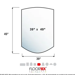 Chair Mats*Floortex Ultimat Carpet Chair Mat, 39 x 49