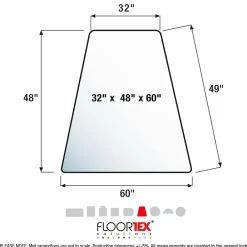 Chair Mats*Floortex Ultimat Carpet Chair Mat, 48