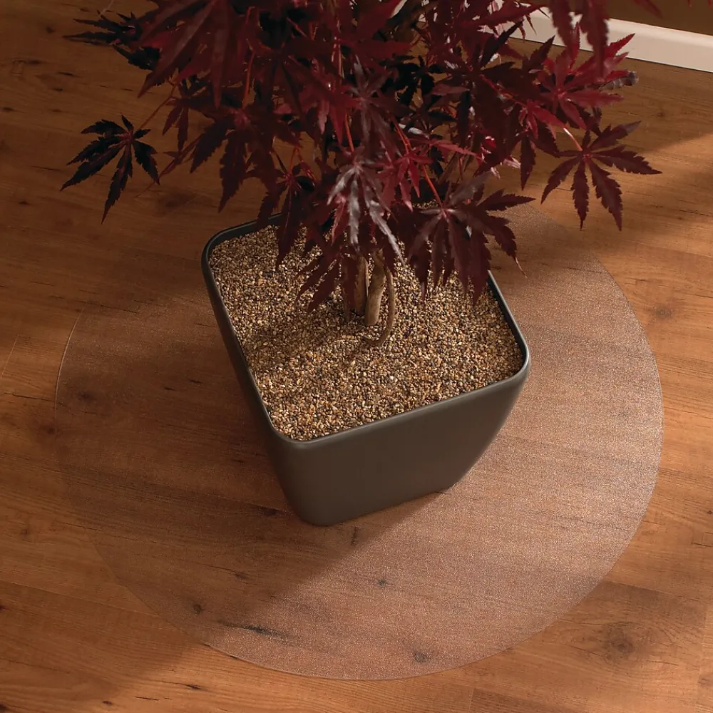 Chair Mats*Floortex Ultimat Floor Mat, 36" Diameter, Designed for Medium-Pile Carpet, Clear Polycarbonate (129020RR)