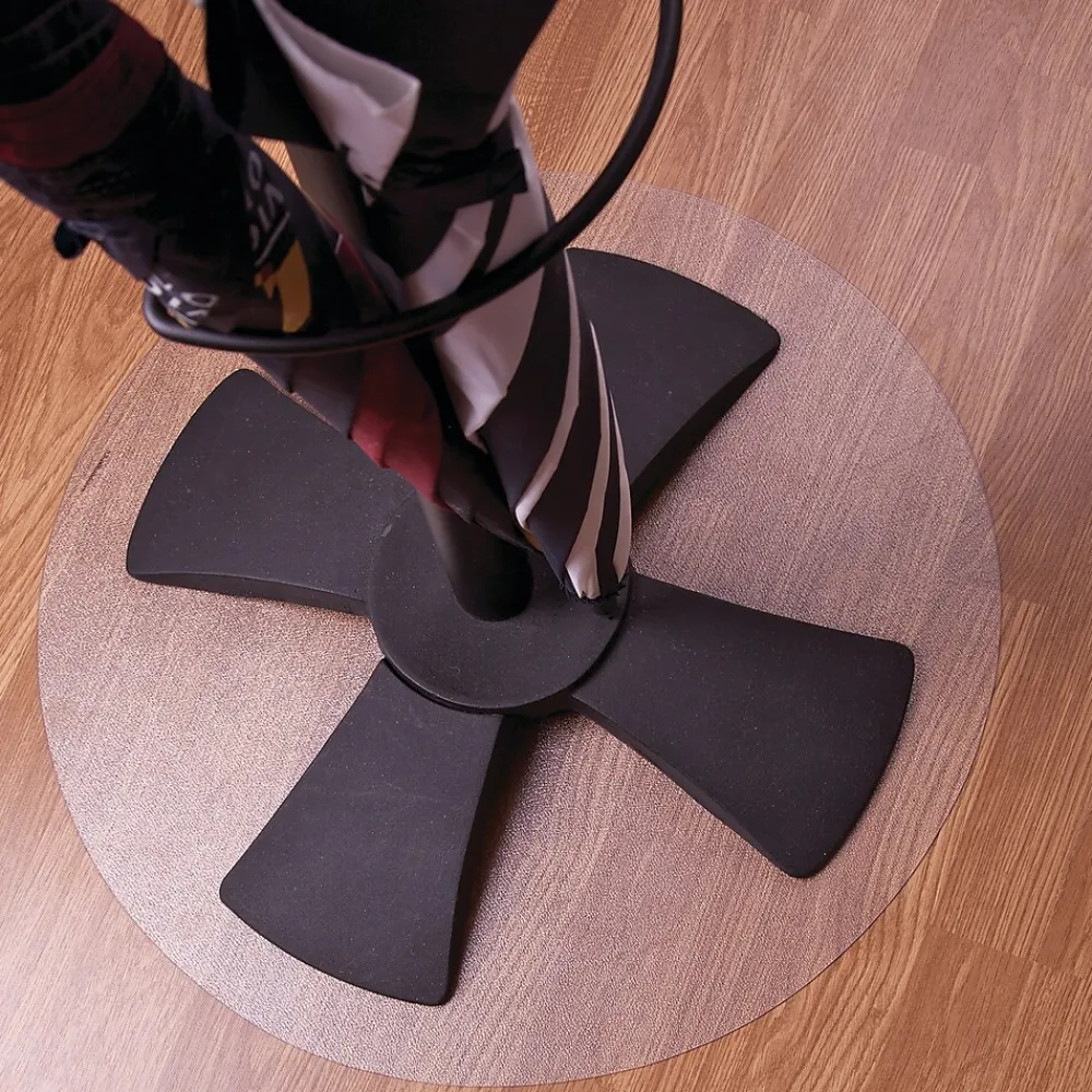 Chair Mats*Floortex Ultimat Floor Mat, 36" Diameter, Designed for Medium-Pile Carpet, Clear Polycarbonate (129020RR)