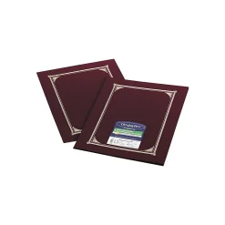 Awards & Certificates*Geographics Linen Certificate Covers, 12-1/2" x 9-3/4", 6/Pack, Burgundy