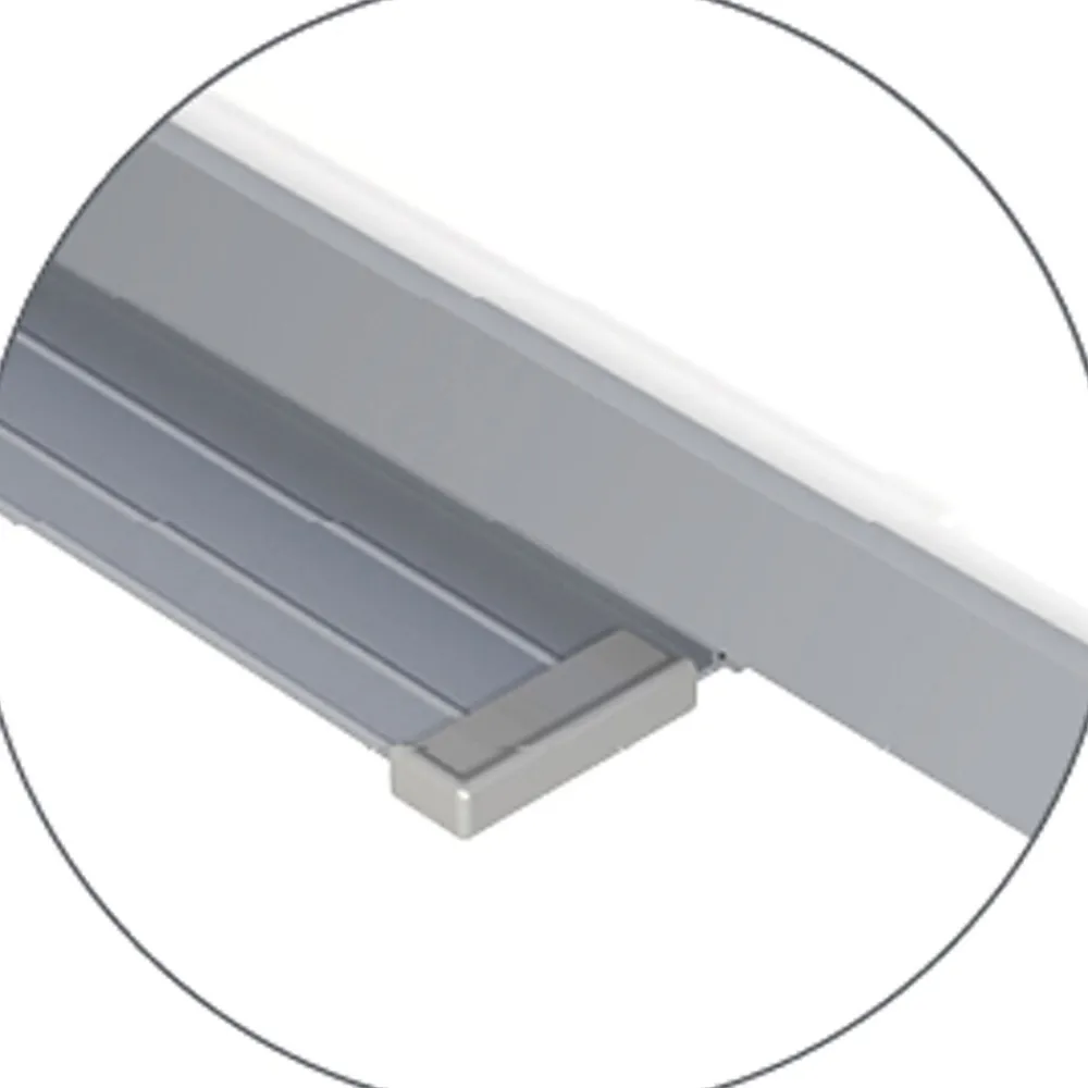 Dry Erase*Ghent 1" x 1" Grid Whiteboard, 4'H x 8'W (GRPM221G-48)