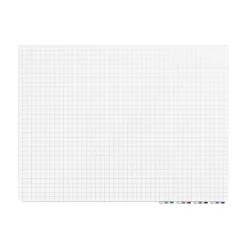 Dry Erase*Ghent Aria Grid Glass Dry-Erase Whiteboard, 2'H x 3'W (GRPARIASN21G-23)