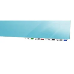 Dry Erase*Ghent Aria Low Profile Magnetic Glass Whiteboard, 4'H x 8'W, Blue (ARIASM48BE)
