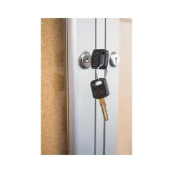 Bulletin*Ghent Cork Enclosed Bulletin Board, Satin Frame, 1.5'H x 2'W (PA12418K)