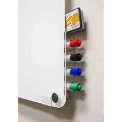 Dry Erase*Ghent Harmony 4'H x 5'W Magnetic Glass Whiteboard with Radius Corners, White (HMYRM45WH)