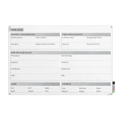 Dry Erase*Ghent Harmony OR Time Out Magnetic Glass Dry-Erase Whiteboard, 2'H x 3'W (GRPHMYRM12T-23)