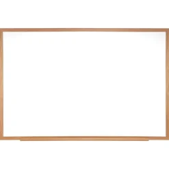 Dry Erase*Ghent Non-Magnetic Dry-Erase Whiteboard, Wood Frame, 3' x 2' (GH-M2W231)