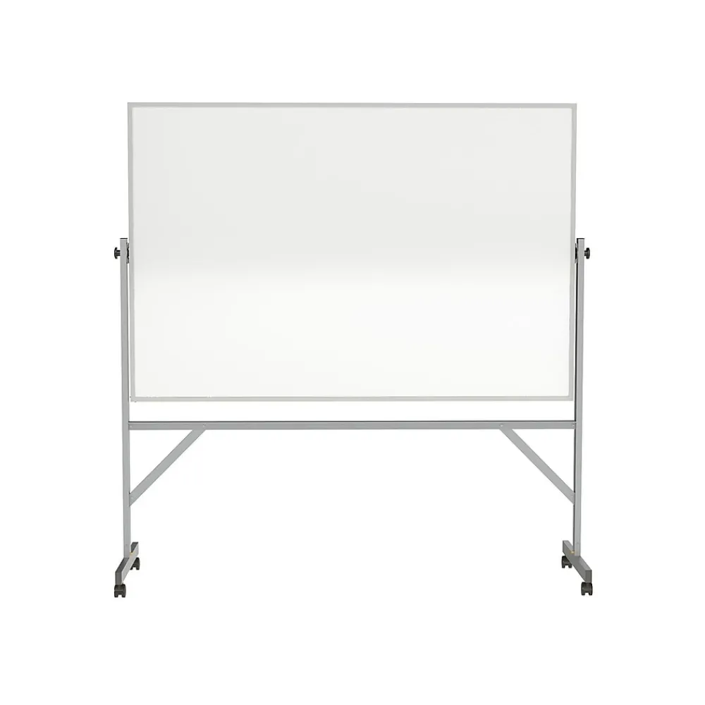 Dry Erase*Ghent Porcelain Dry-Erase Whiteboard, Aluminum Frame, 6' x 4' (ARM1M146)