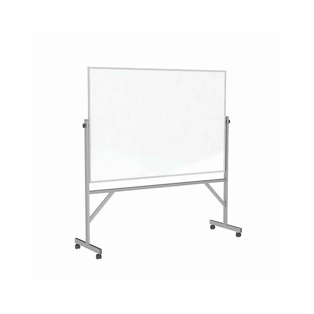 Dry Erase*Ghent Porcelain Dry-Erase Whiteboard, Aluminum Frame, 6' x 4' (ARM1M146)