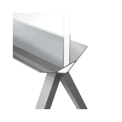 Dry Erase*Ghent Roam Laminate Dry-Erase Whiteboard, Aluminum Frame, 4' x 3' (RM36SAWHN)