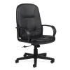 Office Chairs*Global Arno High Back Tilter Custom Leather Chair, Black