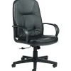 Office Chairs*Global Arno Leather Executive High-Back Chair, Black (4003BK450550)