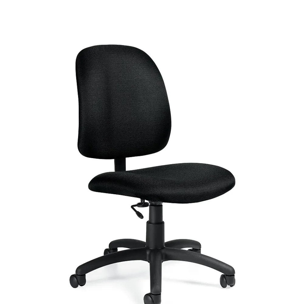 Office Chairs*Global Goal Jenny Fabric Low Back Task Chair, Slate