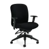 Office Chairs*Global Truform Jenny Fabric Heavy Duty Medium Back Multi-Tilter Chair, Charcoal