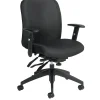 Office Chairs*Global Truform Medium Back Multi-Tilter, Ebony, 26Wx25Dx38.5H