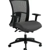 Office Chairs*Global Vion Mesh Mid-Back Weight Sensing Synchro - Tilter Task Chair, Granite Rock (6322-8-UR20)
