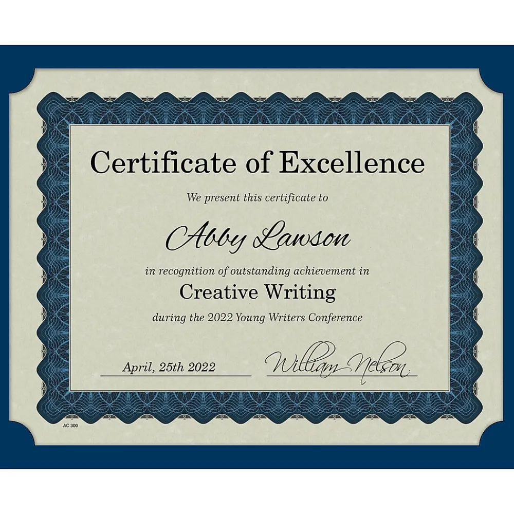 Awards & Certificates*Great Papers Certificate Kits, 9.375" x 12", Multicolor, 25 Kits/Pack (2013317)