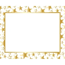 Awards & Certificates*Great Papers Certificates, 8.5" x 11", Gold and White, 50/Pack (2014025)