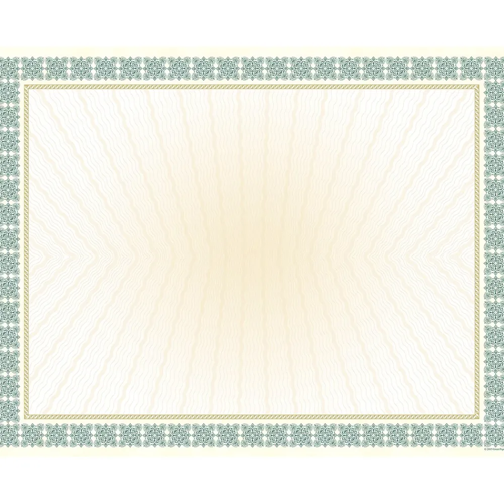 Awards & Certificates*Great Papers Certificates, 8.5" x 11", Westminster Green, 6/Pack (963022)