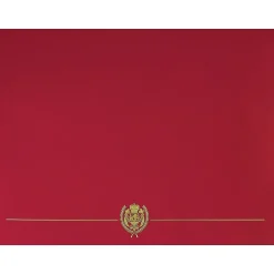 Awards & Certificates*Great Papers Classic Crest Certificate Holders, 12" x 9.38", Red, 25/Pack (903031PK5)
