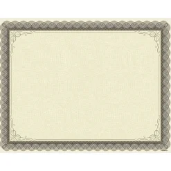 Awards & Certificates*Great Papers Classic Parchment Certificates, 8.5" x 11", Beige/Brown, 25/Pack (2020000)