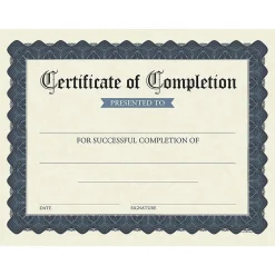 Awards & Certificates*Great Papers Completion Certificates, 8.5" x 11", Stone Blue, 15/Pack (2020149)