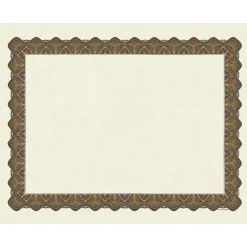 Awards & Certificates*Great Papers Matte Certificates, 8.5" x 11", Beige/Gold, 100/Pack (934000)