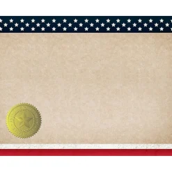 Awards & Certificates*Great Papers Patriotic Certificates, 8.5" x 11", Multicolor, 25/Count(2015083)