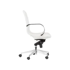 Office Chairs*Gry Mattr Capsule Ergonomic Faux Leather Swivel Task Chair, White (GMCC-00852)