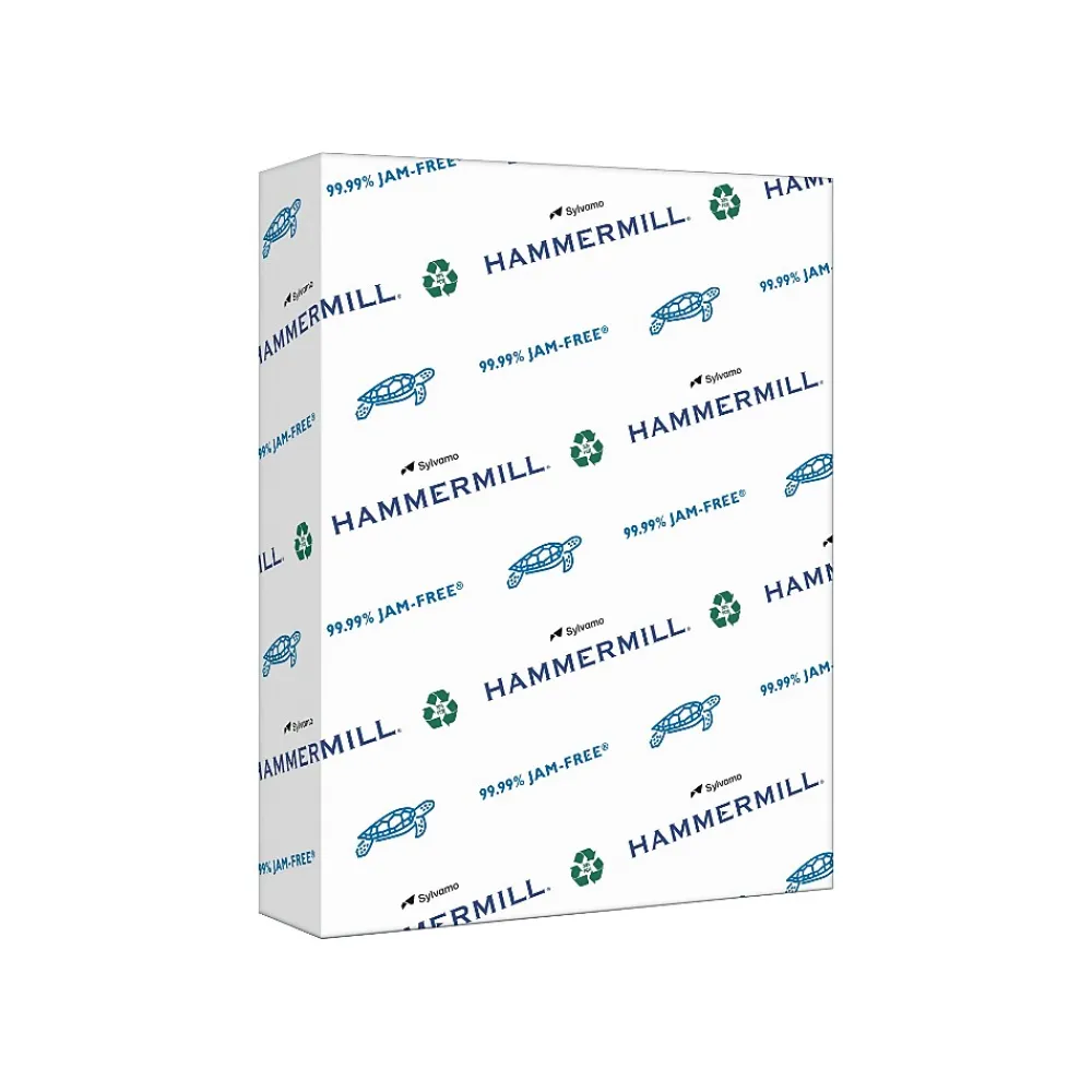 Multipurpose Paper*Hammermill 30% Recycled Colored Paper, 20 lbs., 8.5" x 11", Canary, 500 Sheets/Ream, 10 Reams/Carton (102921)