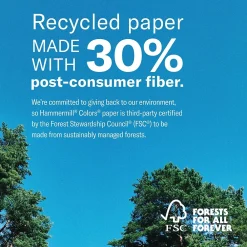Multipurpose Paper*Hammermill 30% Recycled Colors 8.5