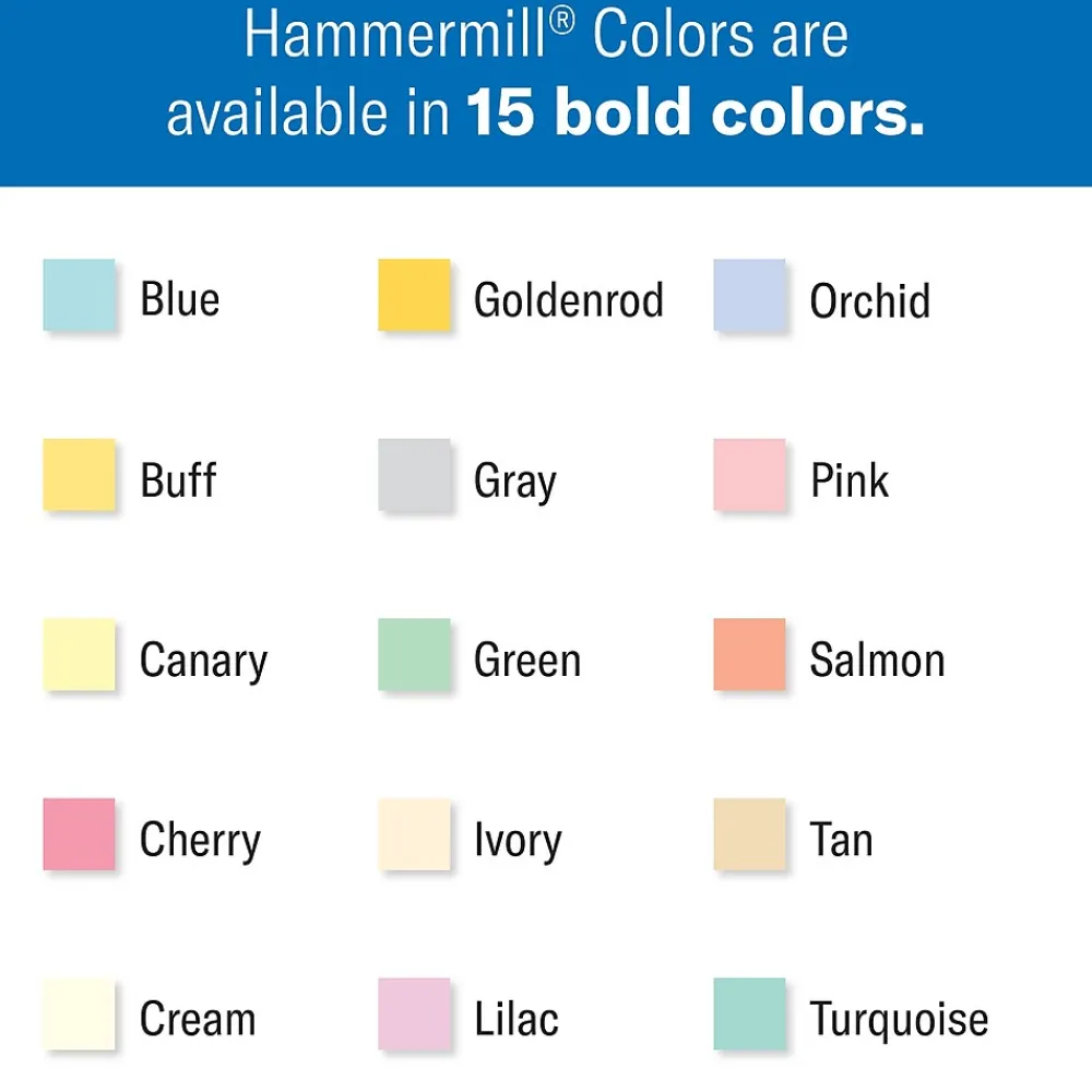 Multipurpose Paper*Hammermill 30% Recycled Colors 8.5" x 11" Multipurpose Paper, 24 lbs., Orchid, 500/Ream (103780)