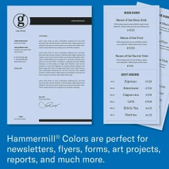 Multipurpose Paper*Hammermill 30% Recycled Colors 8.5