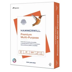 Multipurpose Paper*Hammermill 8.5" x 11" Multipurpose Paper, 20 lbs., 97 Brightness, 500 Sheets/Ream (105910)
