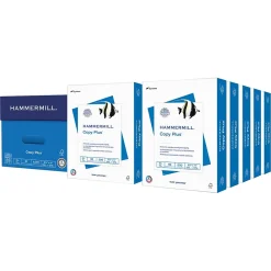 Large Quantity Paper*Hammermill Copy Plus 8.5" x 11" Copy Paper, 20 lbs., 92 Brightness, 5000 Sheets/Carton (105007)