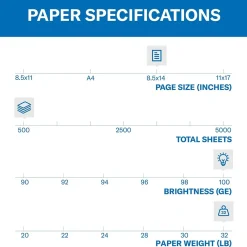 Copy Paper*Hammermill Premium 8.5" x 14" Color Copy Paper, 28 lbs., 100 Brightness, 500 Sheets/Ream (102475)