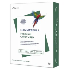 Copy Paper*Hammermill Premium 8.5" x 11" Color Copy Paper, 28 lbs., 100 Brightness, 500 Sheets/Ream (102467)